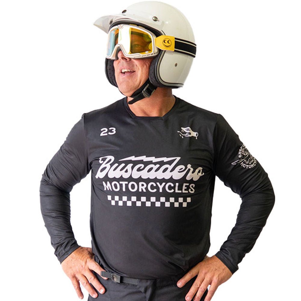Gila Moto Jersey - Black - Buscadero Motorcycles