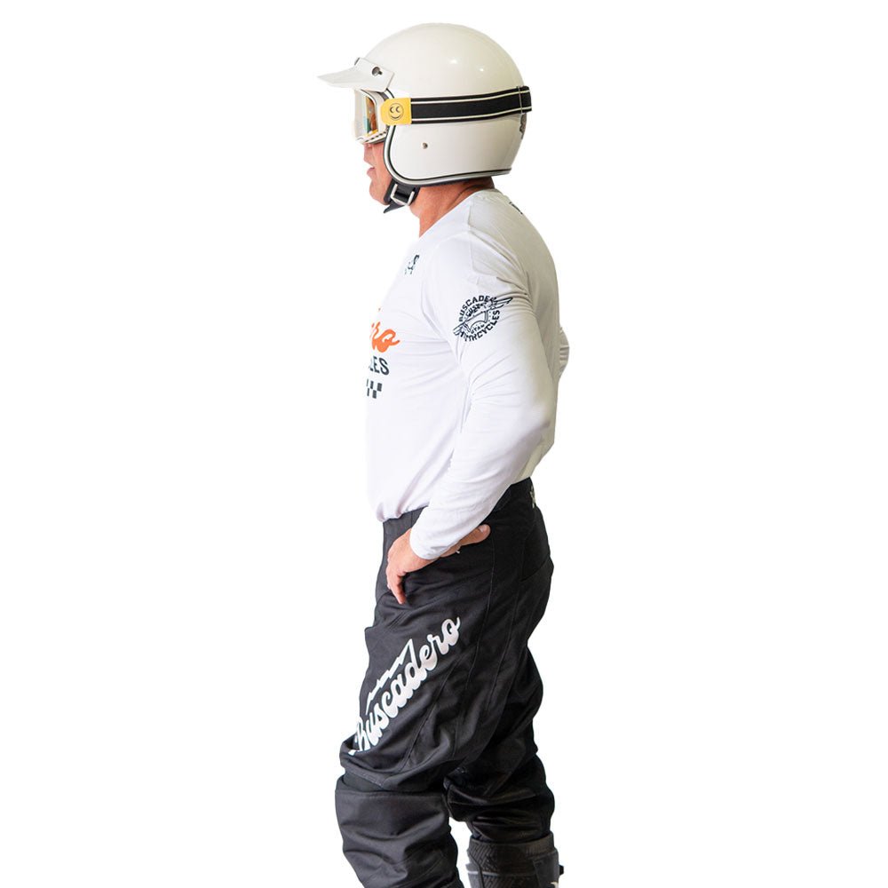 Gila Moto Jersey - White - Buscadero Motorcycles