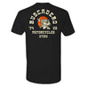 'Hungry Wolf' Black Short Sleeve T shirt - Buscadero Motorcycles