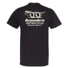 'Snake on Wheels' Black Short Sleeve T shirt - Buscadero Motorcycles