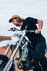 'Snake on Wheels' Black Short Sleeve T shirt - Buscadero Motorcycles