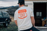 'Speedway Shield' Natural Short Sleeve T shirt - Buscadero Motorcycles