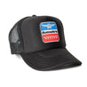 'Wings’ Foam Trucker Hat - Black - Buscadero Motorcycles