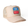 'Wings’ Foam Trucker Hat - Off White - Buscadero Motorcycles