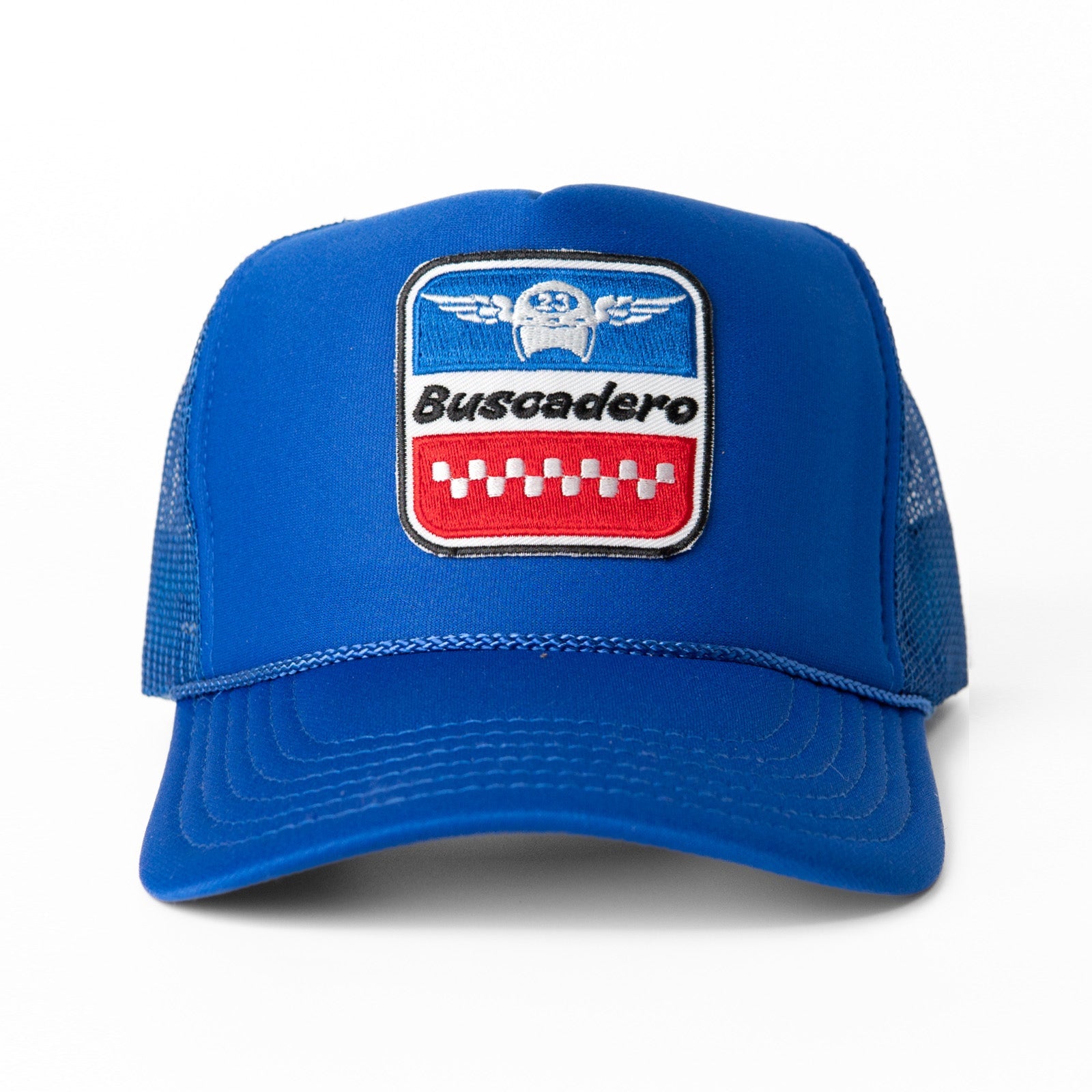 'Wings’ Foam Trucker Hat - Royal Blue - Buscadero Motorcycles