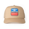 ‘Wings’ Mid Profile Mesh Back Trucker Hat - Tan - Buscadero Motorcycles