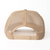 ‘Wings’ Mid Profile Mesh Back Trucker Hat - Tan - Buscadero Motorcycles