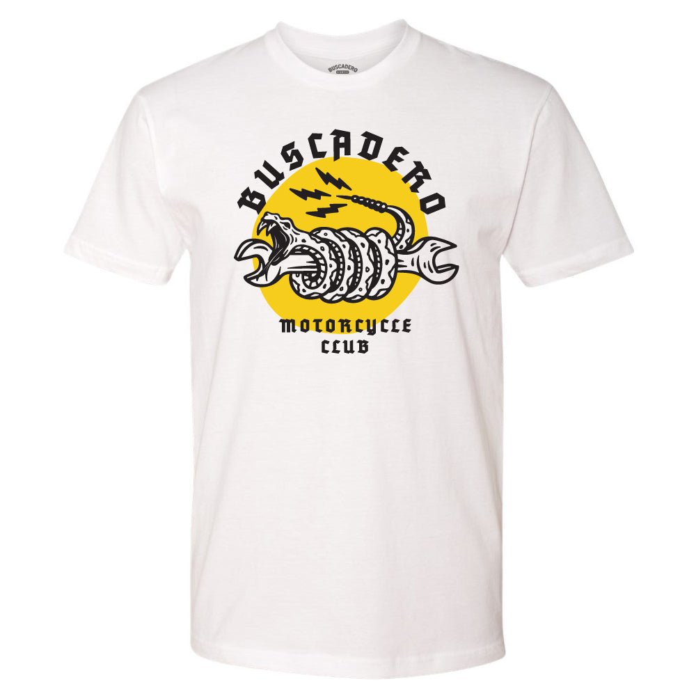'Wrench Rattler' Short Sleeve T shirt - Buscadero Motorcycles